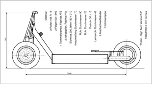 Roller Technische Zeichnung